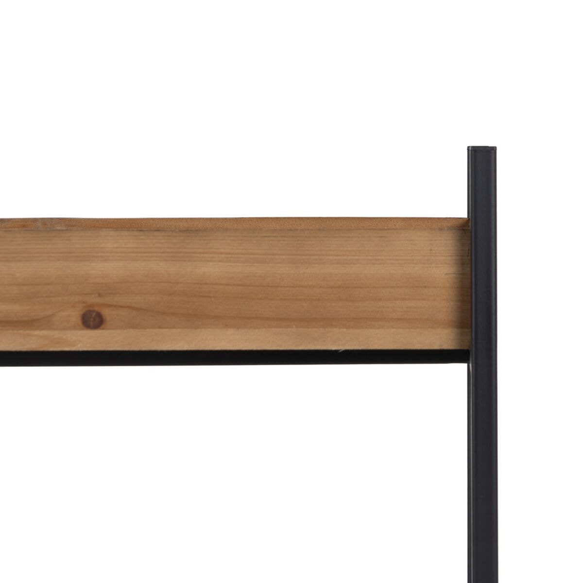 Hylder Brun Sort Træ Jern 85 x 26 x 130 cm